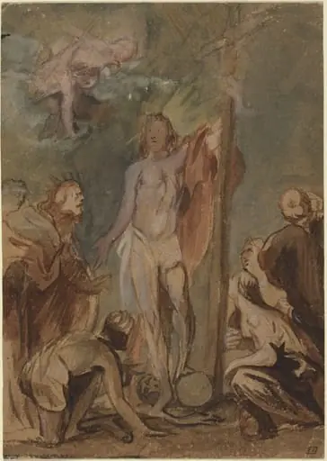 The Risen Christ Surrounded by Saints, by Jan Boeckhorst