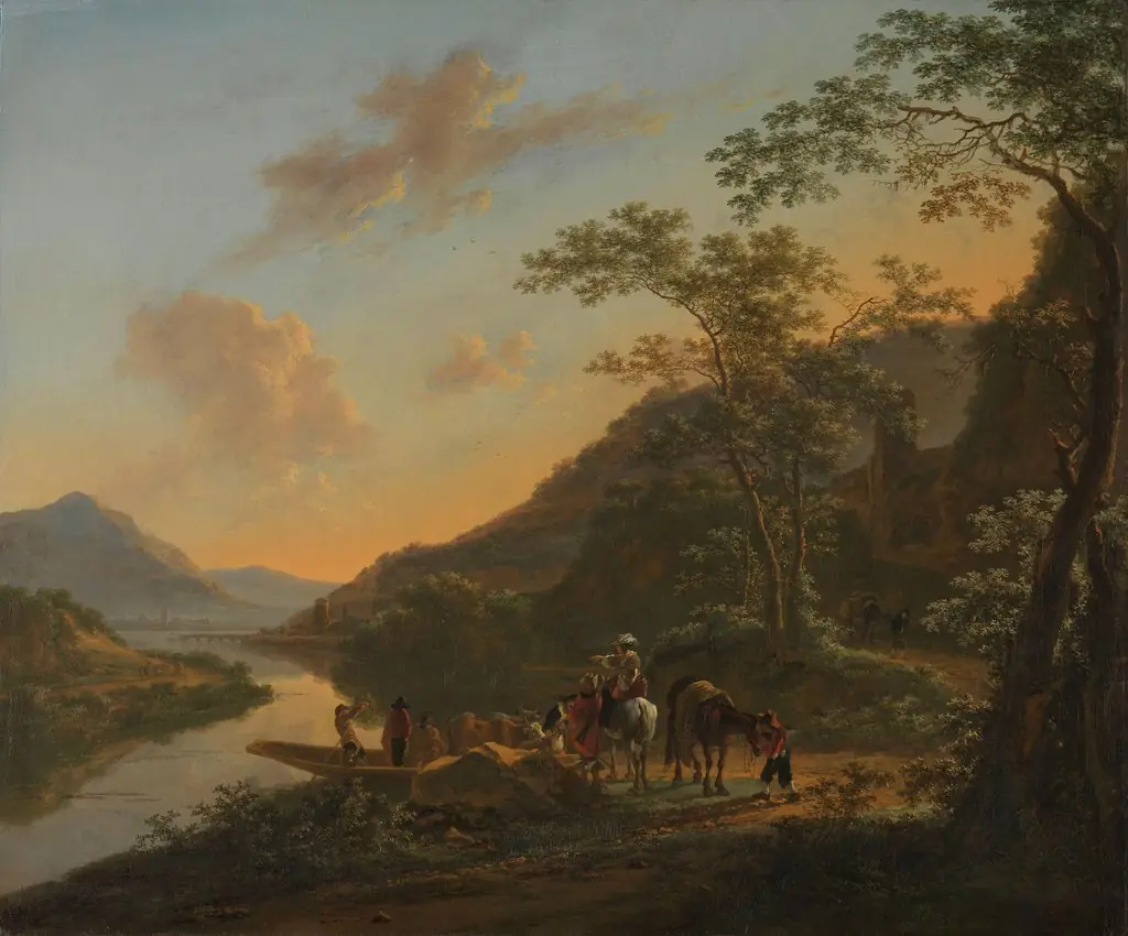 Italian Landscape with Ferry, by Jan Both