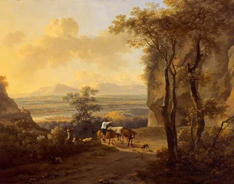 Italianate Landscape, by Jan Both, oil