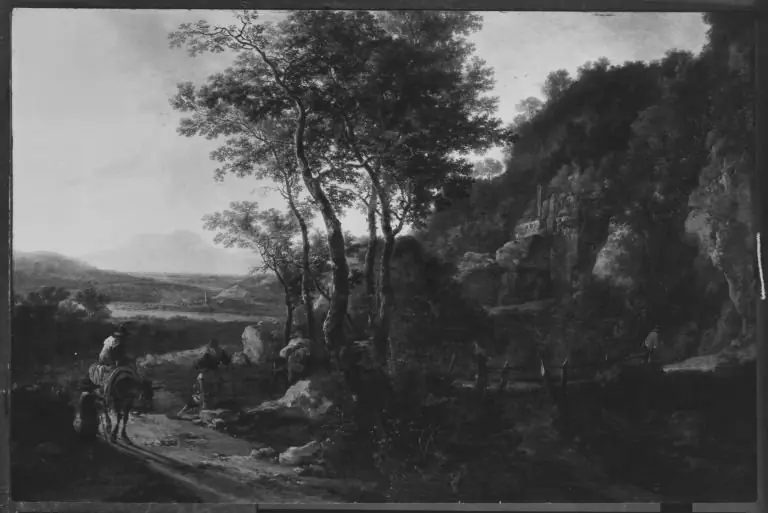 Italianate Landscape with Wooden Bridge, by Jan Both