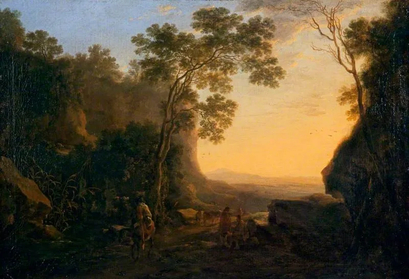 Landscape, by Jan Both, oil, 1640