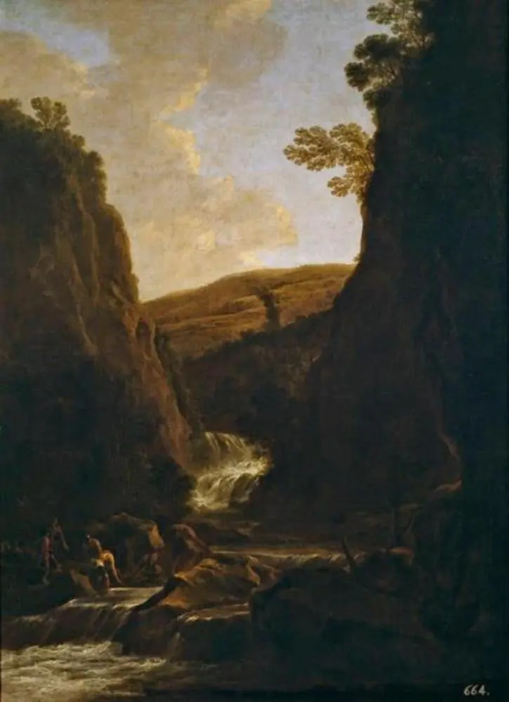Landscape with Fishermen and Shepherds on a Riverbank, by Jan Both