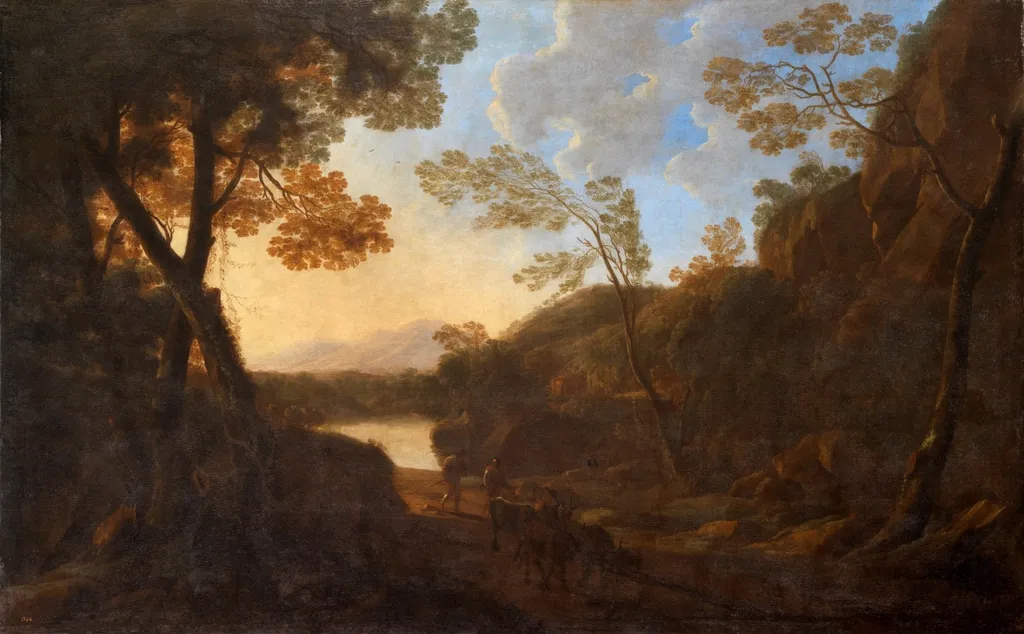 Mountain Pass, by Jan Both, oil, 1639