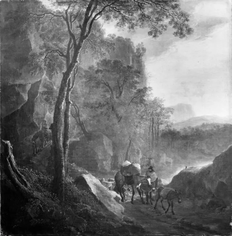 Southern Landscape, by Jan Both, oil, 1642