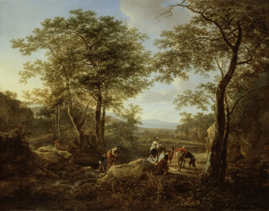 The Ford and Halt of the Travelers, by Jan Both