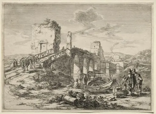 The Molle Bridge over the Tiber, by Jan Both