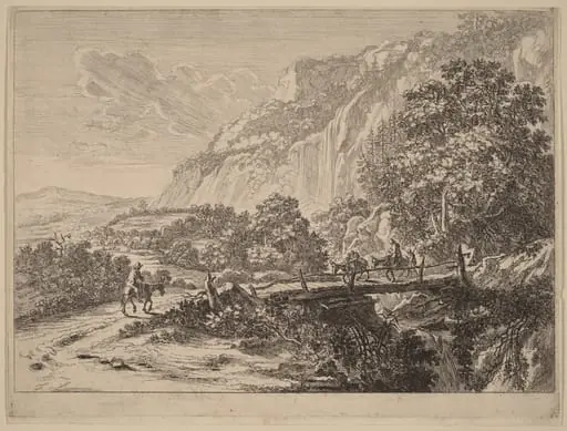The Wooden Bridge at Sulmona, near Tivoli, by Jan Both