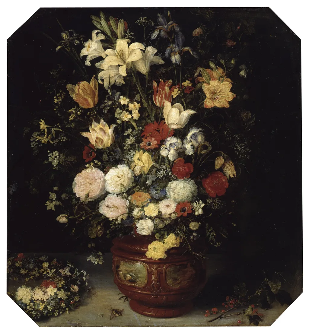 Bouquet of Flowers, by Jan Brueghel, the elder, oil, 1610