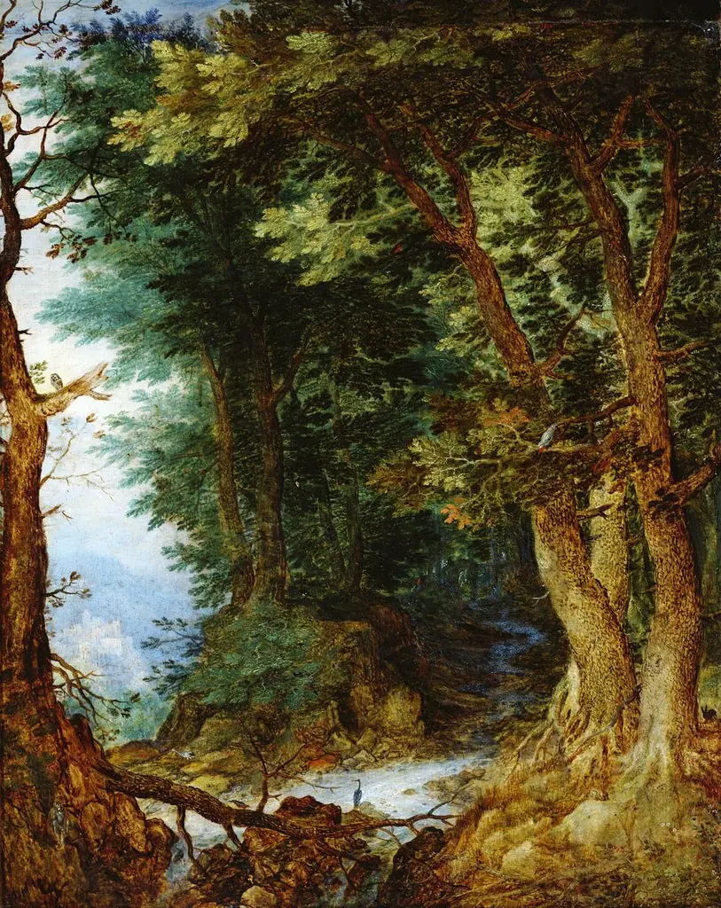 Forest landscape, by Jan Brueghel, the elder