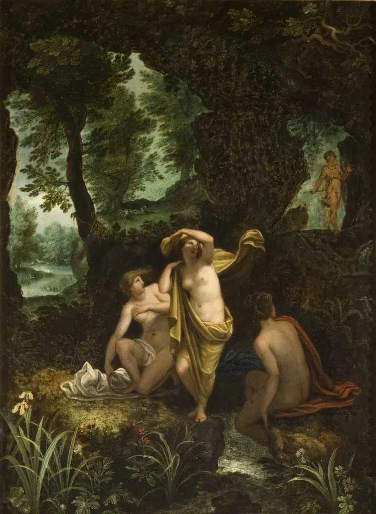 Landscape with Diana Surprised by Actaeon, by Jan Brueghel, the elder