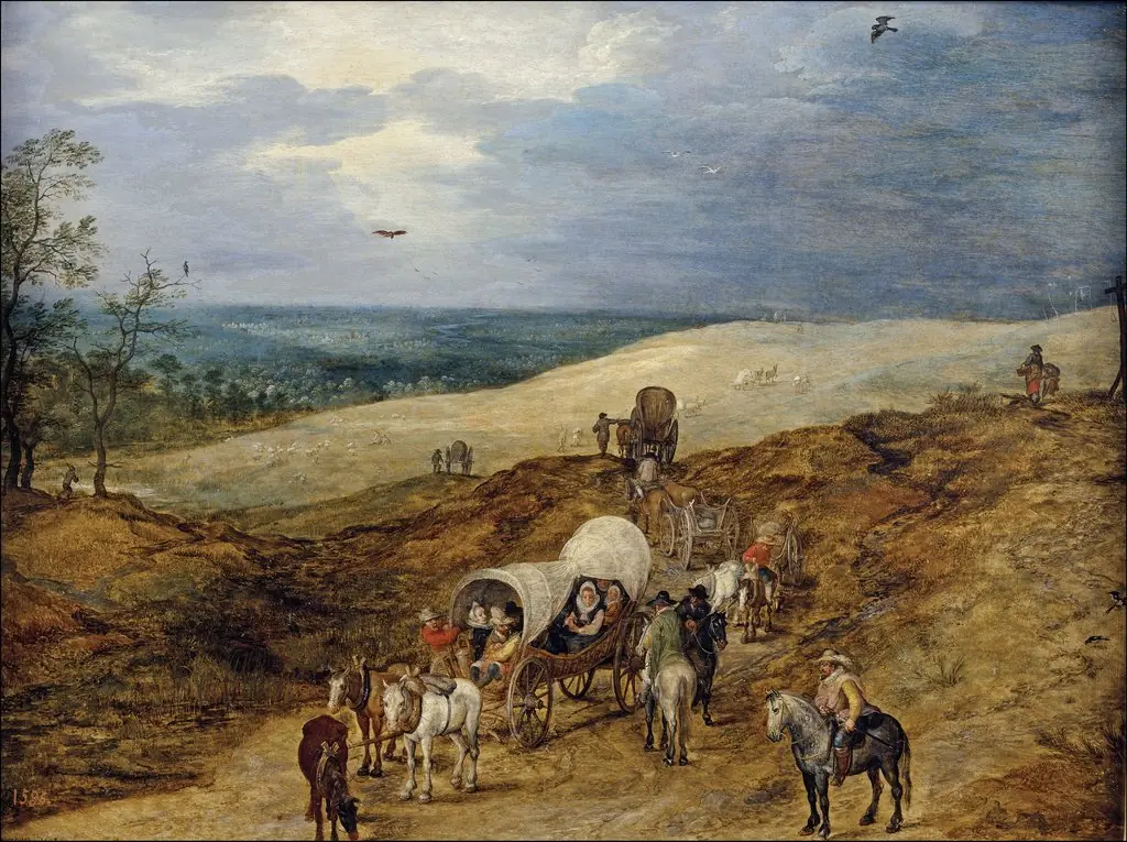 Landscape with Wagons