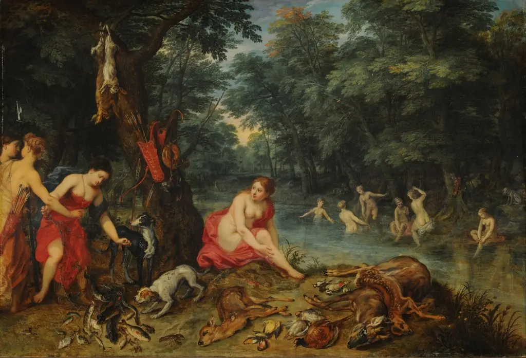 Nymphs bathing, by Jan Brueghel, the elder