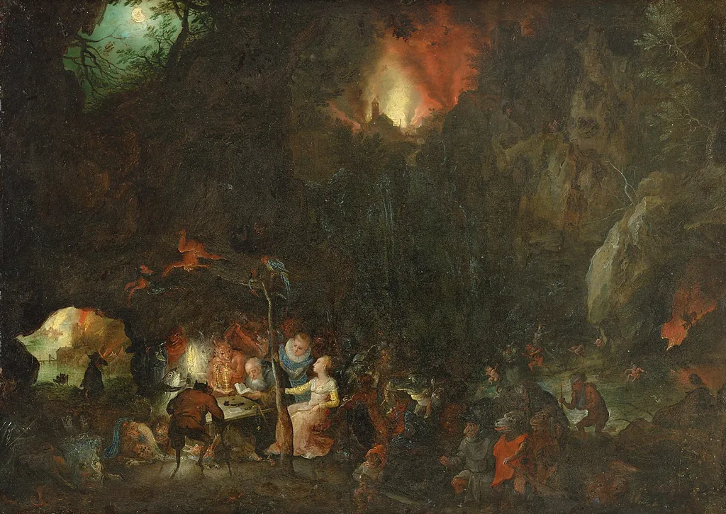Temptation of St Anthony, by Jan Brueghel, the elder, oil, 1600