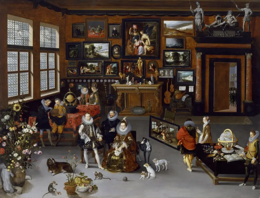 The Archdukes Albert and Isabella Visiting a Collector's Cabinet