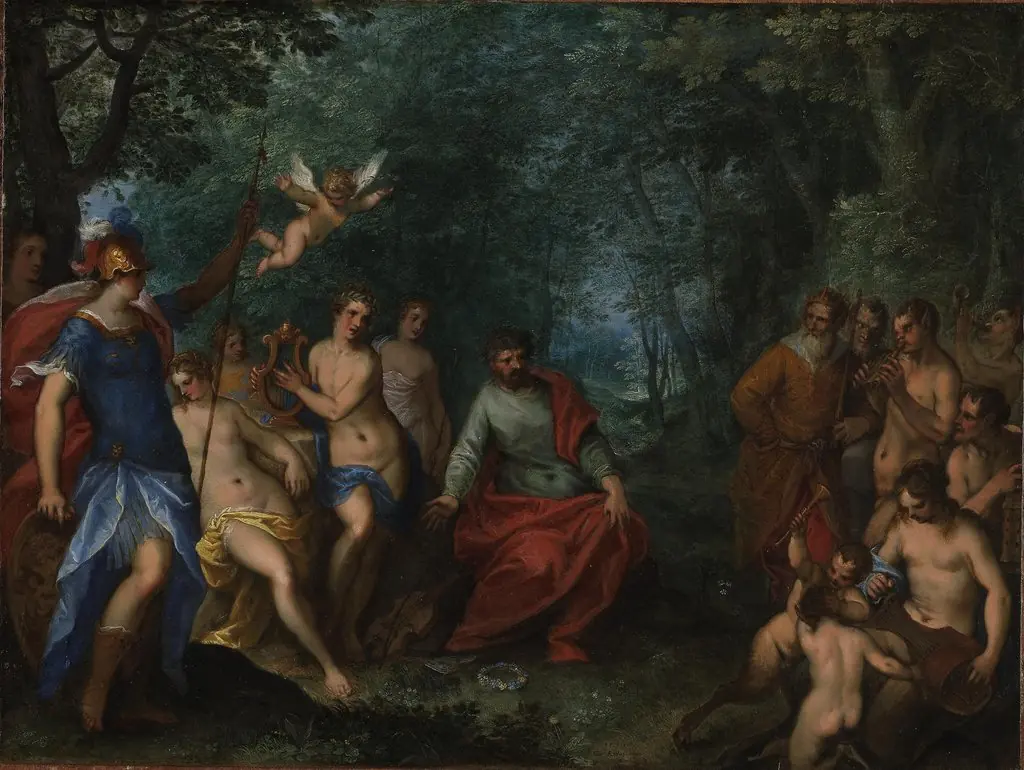 The contest of Apollo and Pan, by Jan Brueghel, the elder