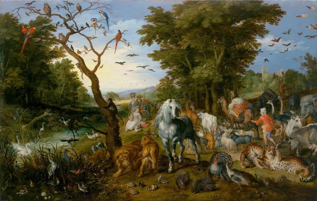 The Entry of the Animals into Noah's Ark, by Jan Brueghel, the elder, oil, 1613