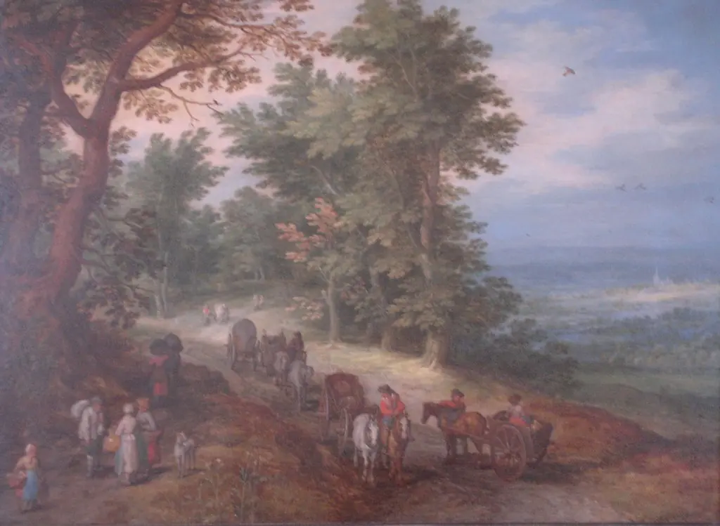 Travelers on a Hilltop Road, by Jan Brueghel, the elder