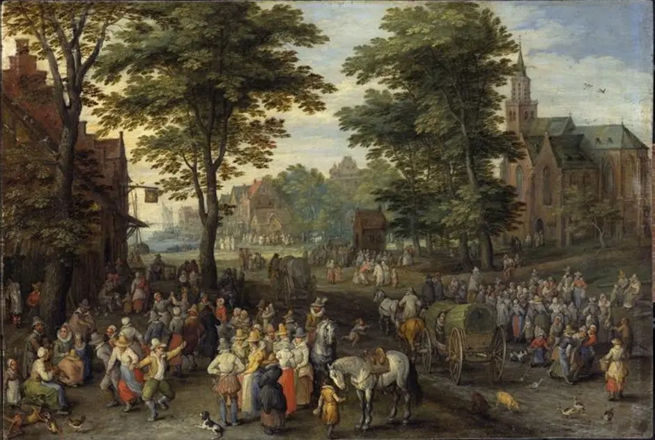 Village Kermis, by Jan Brueghel, the elder