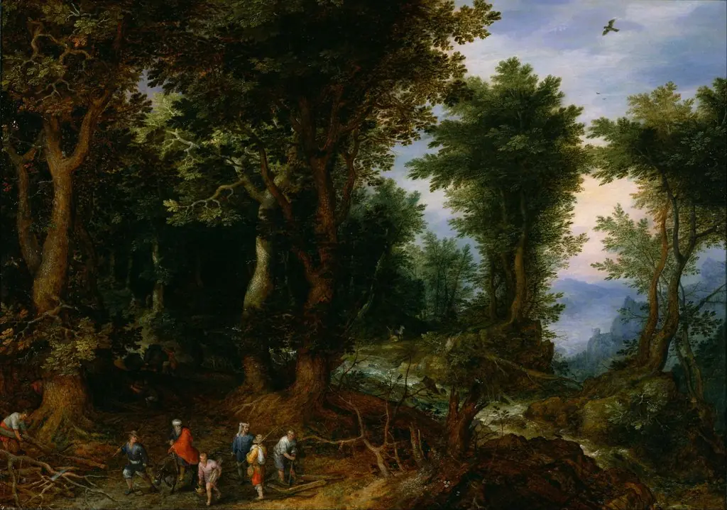 Wooded Landscape with Abraham and Isaac, by Jan Brueghel, the elder