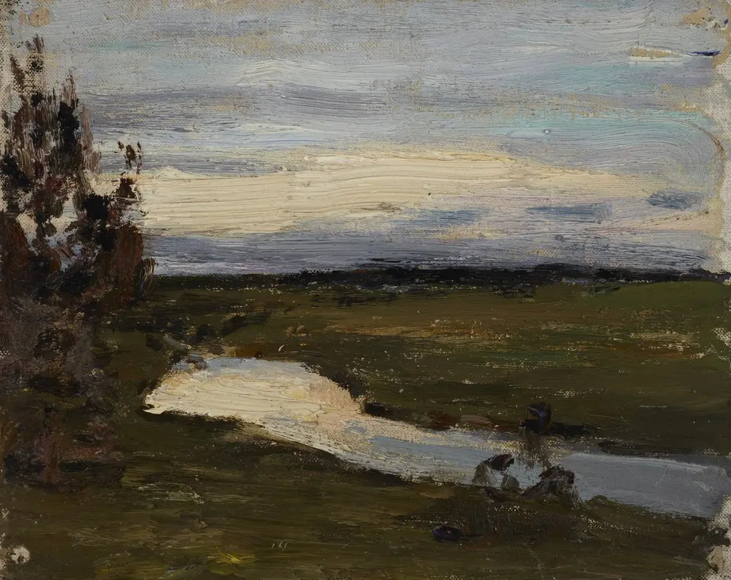 A River at the White Night, by Jan Ciągliński