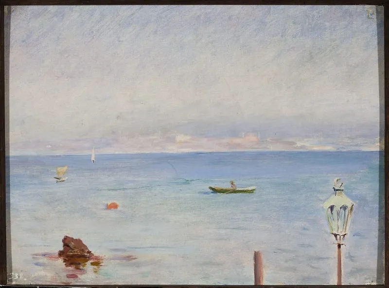 At Bosporus. From the journey to Constantinople, by Jan Ciągliński, oil, 1897