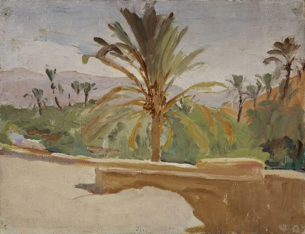 Biskra (Oasis with Palm Trees), by Jan Ciągliński