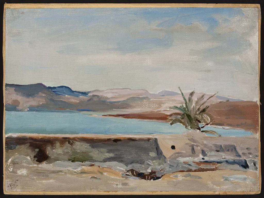 Capernaum on the Sea of Galilee. From the journey to Palestine, by Jan Ciągliński, unspecified, 1901
