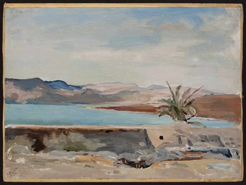 Capernaum on the Sea of Galilee. From the journey to Palestine, by Jan Ciągliński