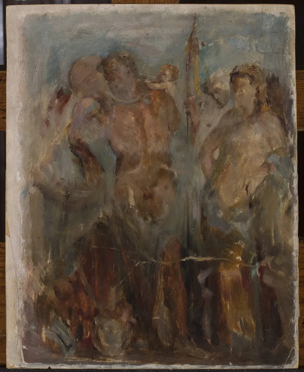 Copy of a Pompeii fresco in Naples, by Jan Ciągliński, oil, 1896