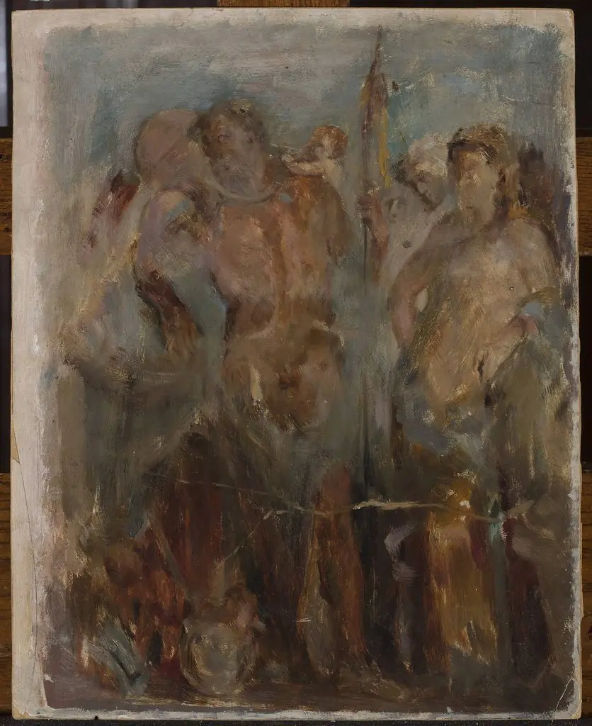 Copy of a Pompeii fresco in Naples, by Jan Ciągliński