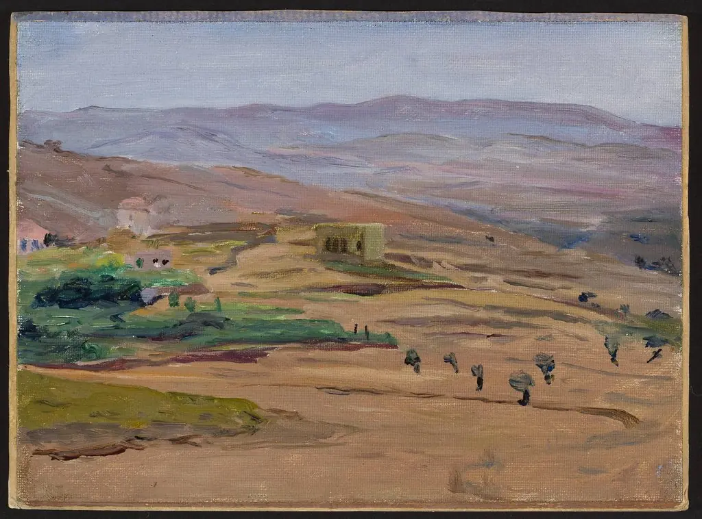 Desert near Damascus. From the journey to Palestine, by Jan Ciągliński
