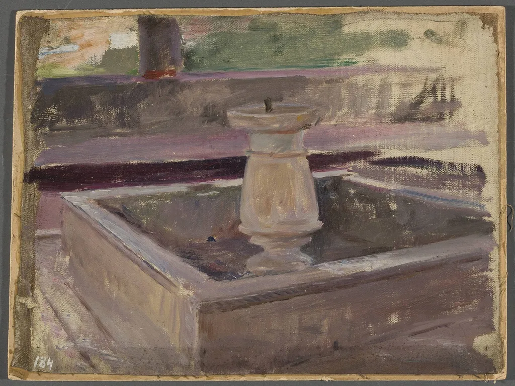 Fountain in the khan’s palace in Bakhchisaray. From the journey to Crimea, by Jan Ciągliński, unspecified, 1897