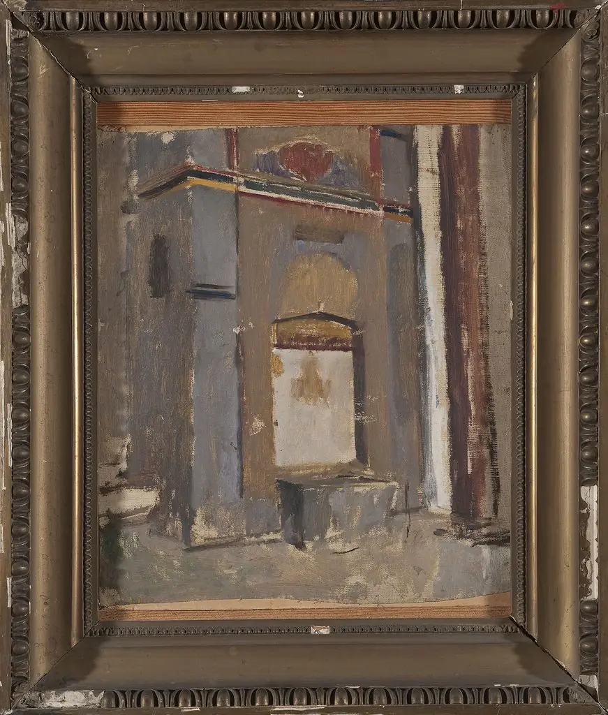 Fountain in the khan’s palace in Bakhchisaray. From the journey to Crimea, by Jan Ciągliński