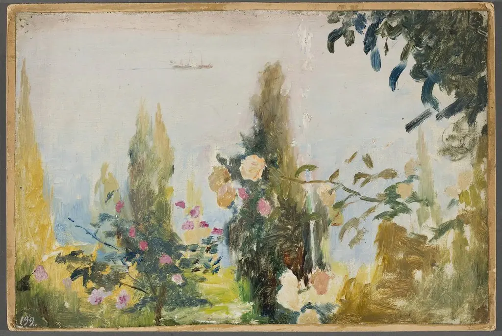 Garden of the Bakhchi-Dere villa in Yalta. From the journey to Crimea, by Jan Ciągliński