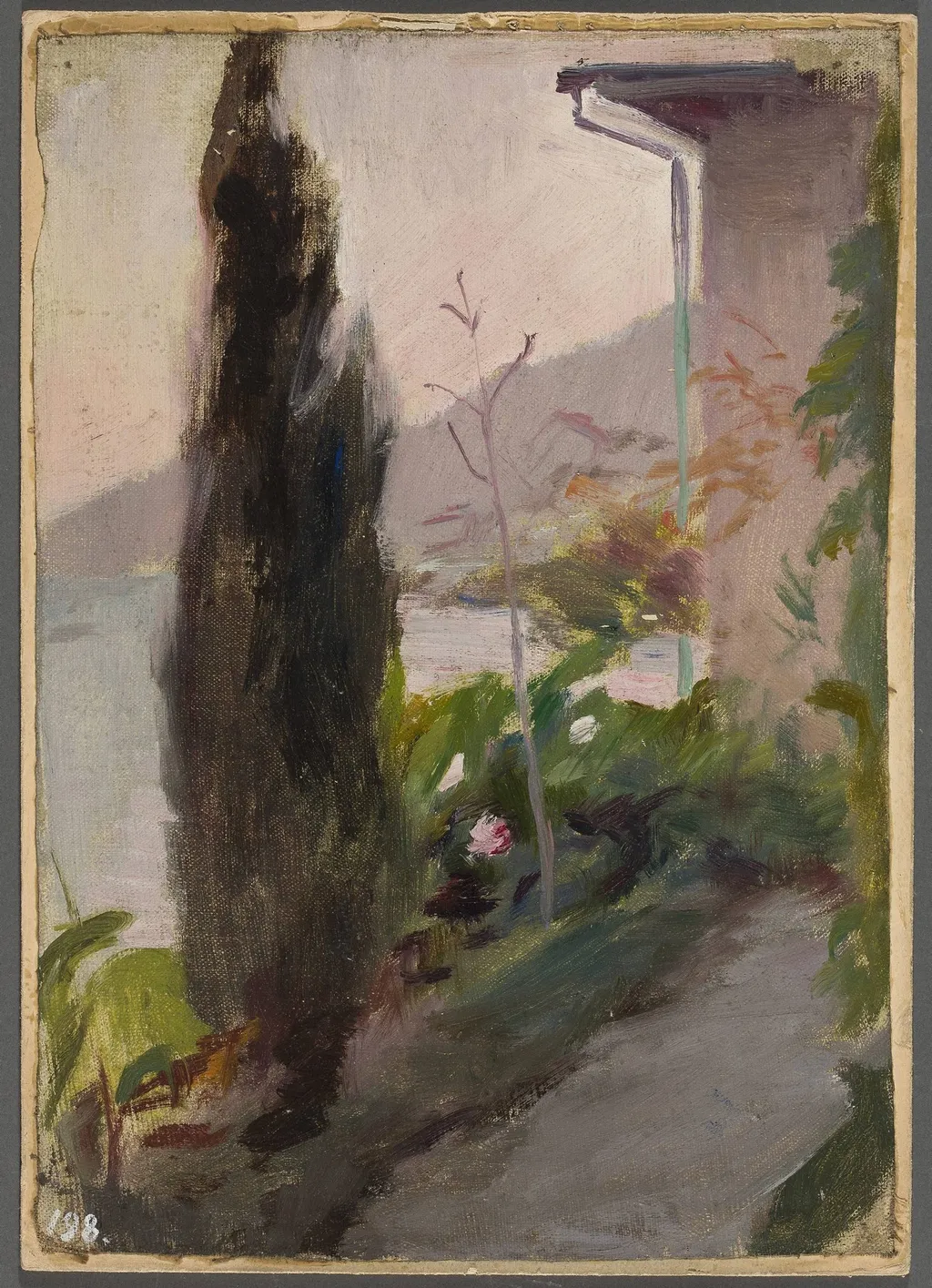 Garden of the Bakhchi-Dere villa in Yalta. From the journey to Crimea, by Jan Ciągliński, unspecified, 1897