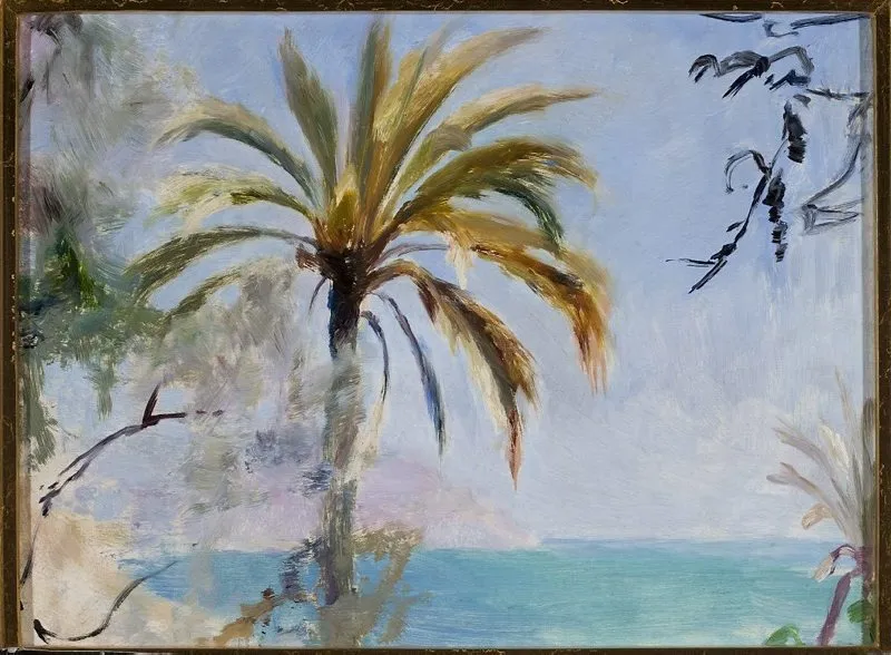 Giardino Garnier – Bordighera. From the journey to Italy, by Jan Ciągliński, oil, 1898