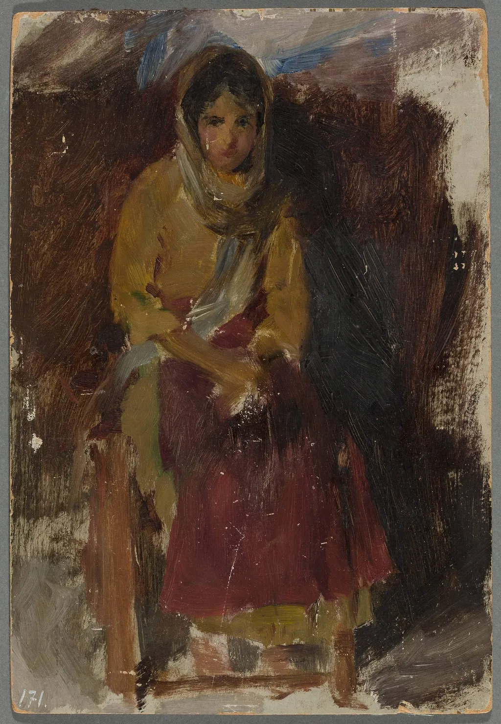 Girl. From the journey to Crimea, by Jan Ciągliński, oil, 1897
