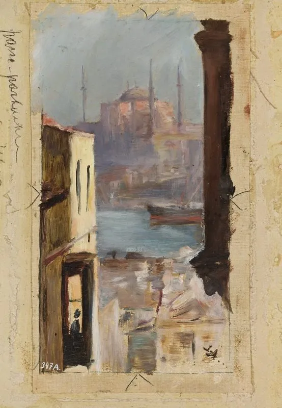 Hagia Sophia. From the journey to Constantinople, by Jan Ciągliński, unspecified, 1897