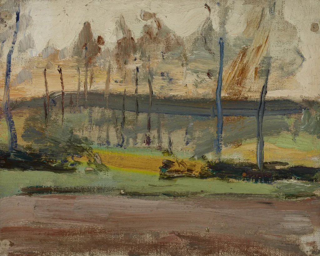 In Front of the Orthodox Church at Evening, by Jan Ciągliński, unspecified, 1908