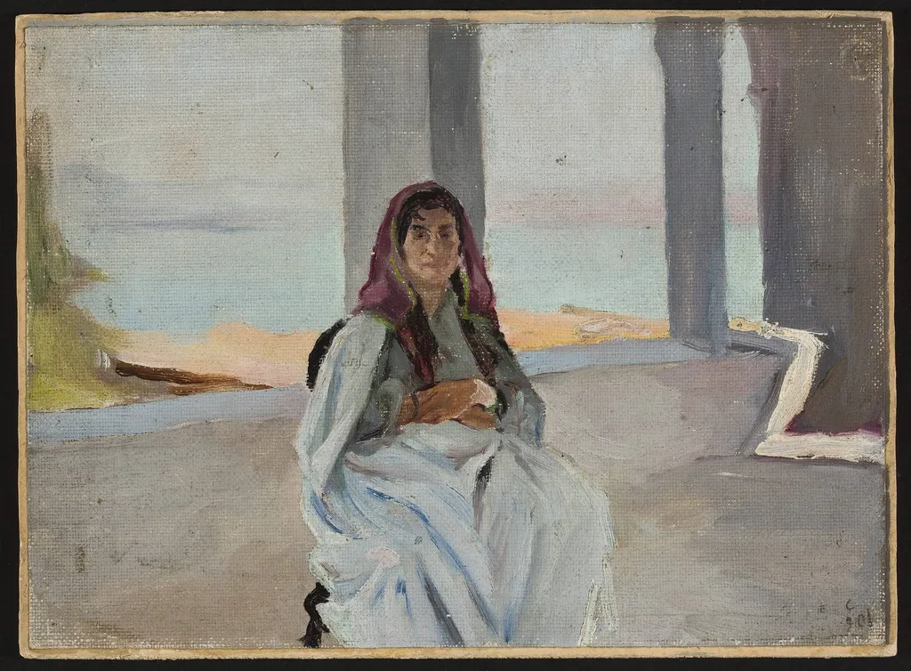 Jewess from Tiberias. From the journey to Palestine, by Jan Ciągliński, unspecified, 1901