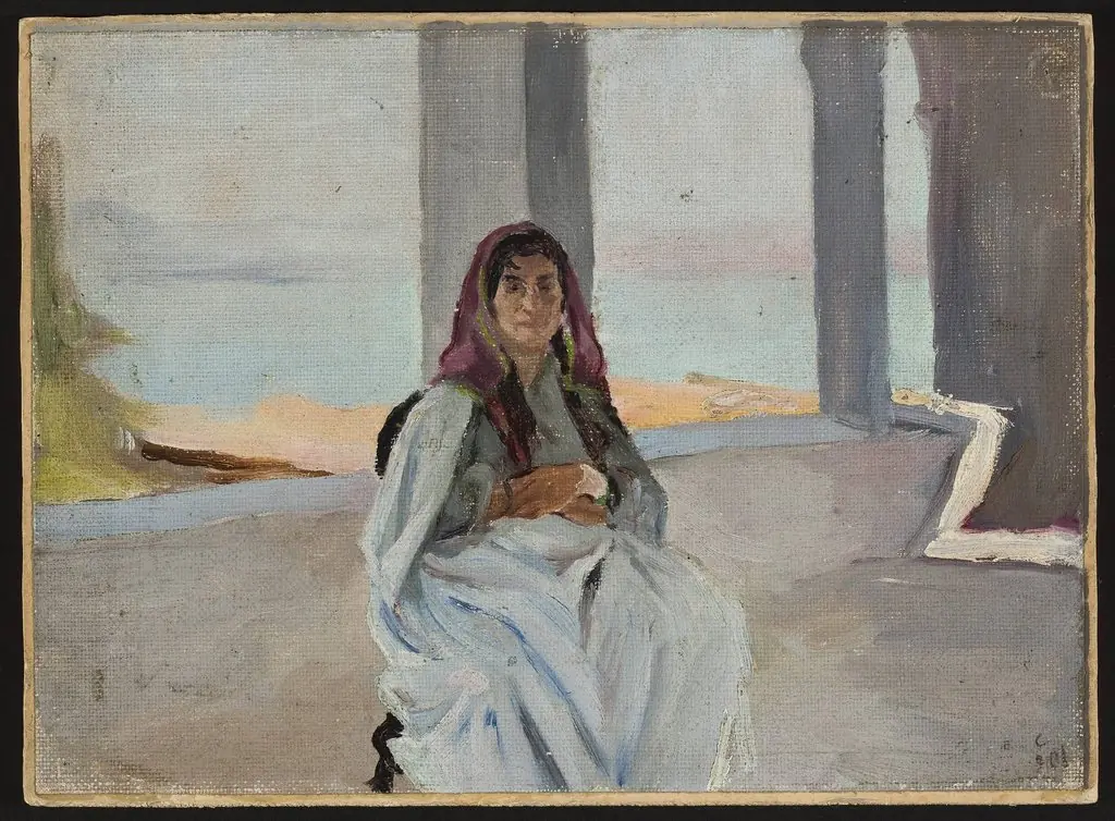 Jewess from Tiberias. From the journey to Palestine, by Jan Ciągliński
