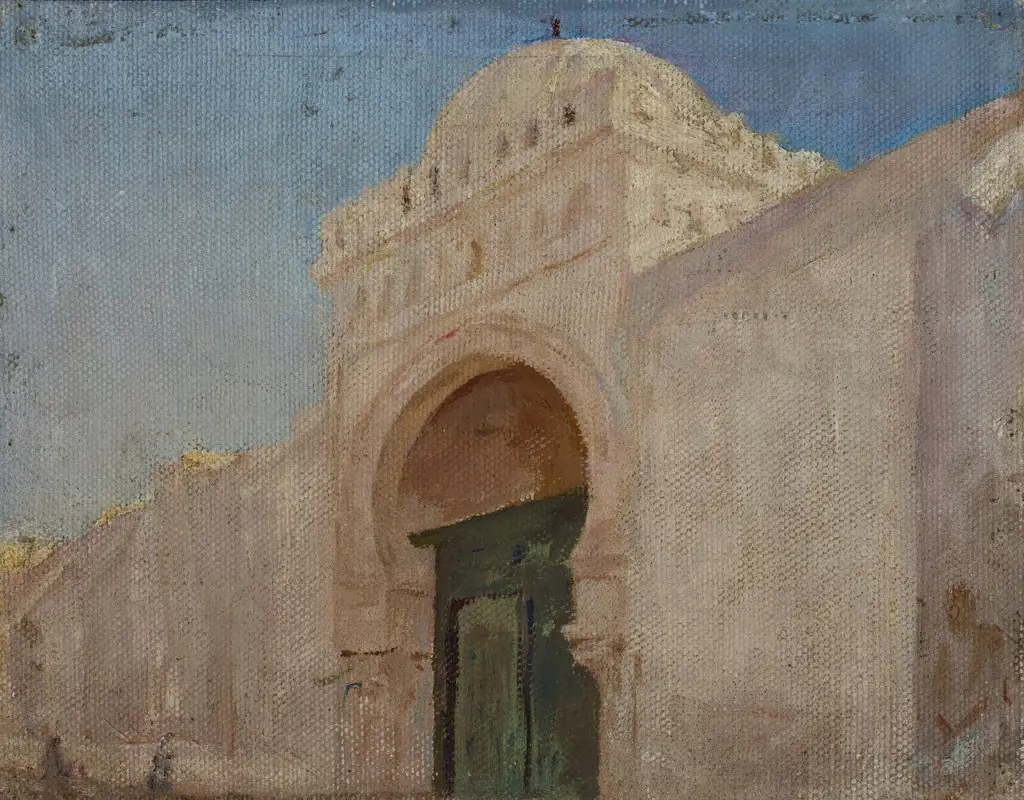 Kairouan (Entrance to the Mosque of the Barber), by Jan Ciągliński