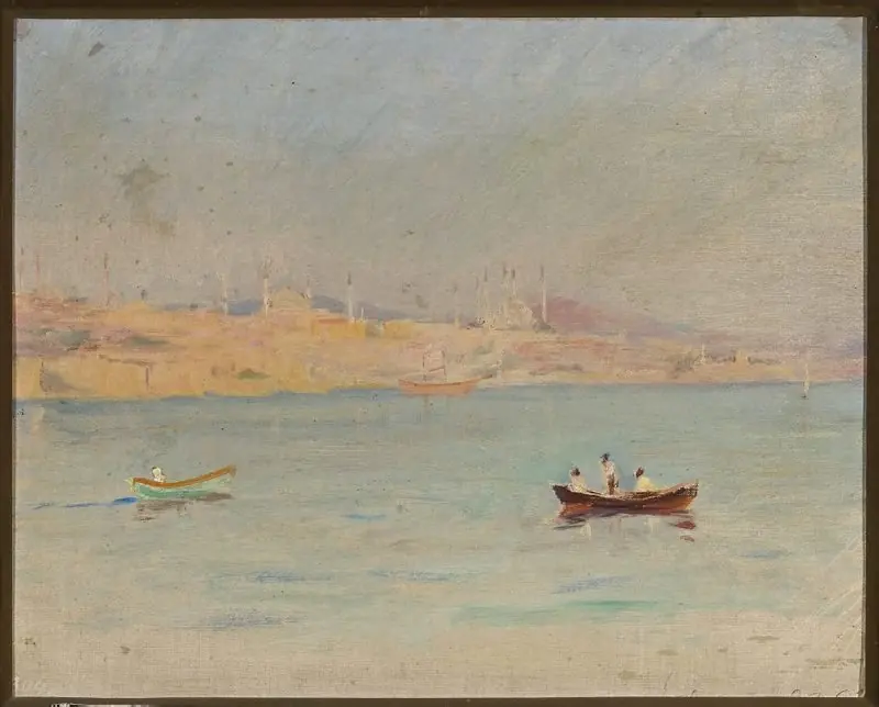 Marine landscape. From the journey to Constantinople, by Jan Ciągliński
