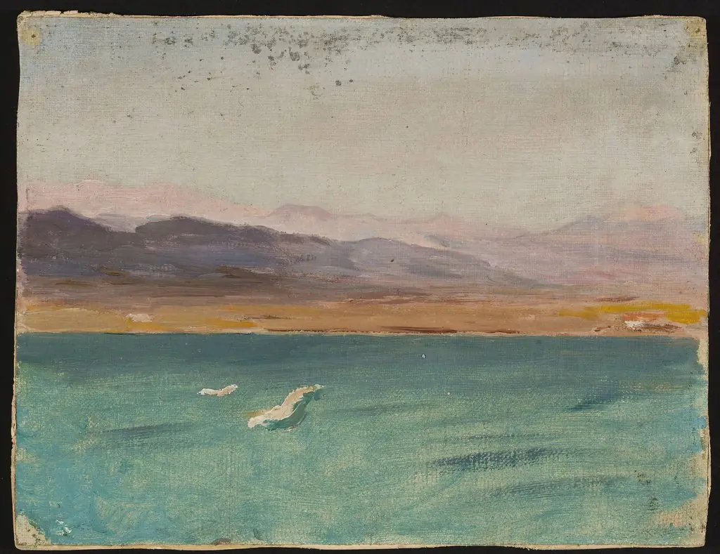 Marine landscape. From the journey to Palestine, by Jan Ciągliński
