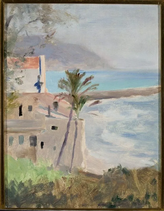 Morning in Porto Cruz Maurizia. From the journey to Italy, by Jan Ciągliński, oil, 1898