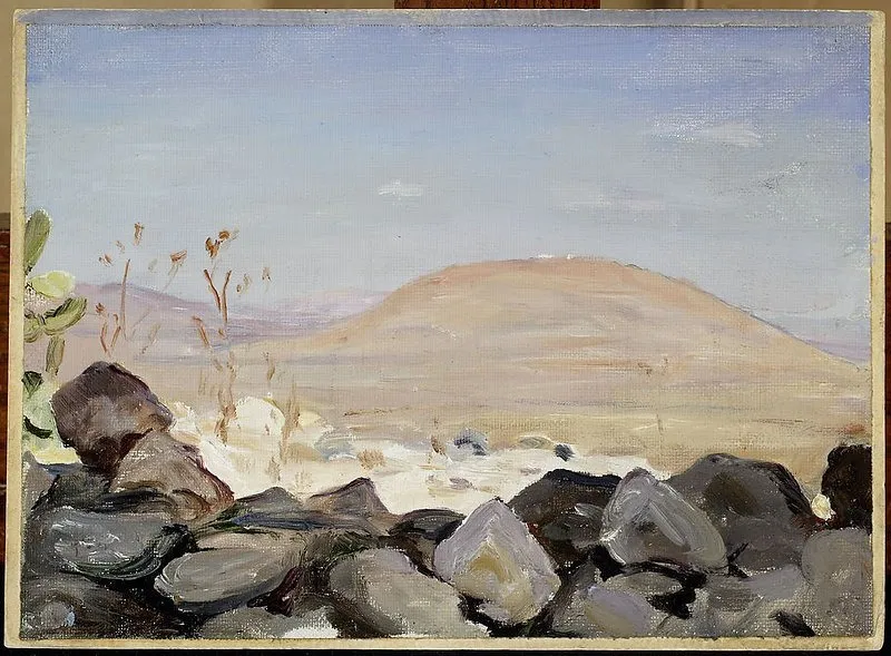 Mount Tabor. From the journey to Palestine, by Jan Ciągliński, unspecified, 1901