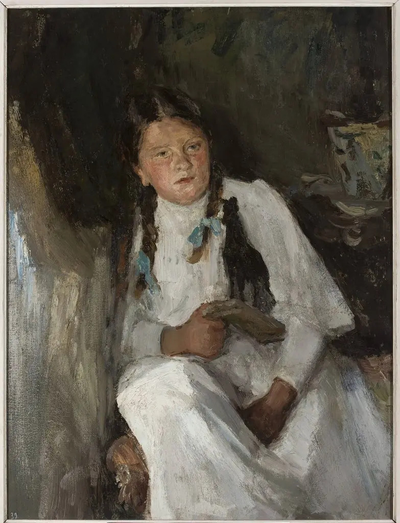 Portrait of a girl, by Jan Ciągliński