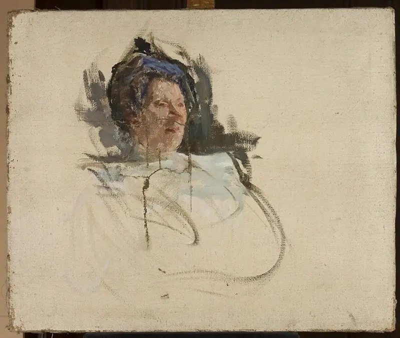 Portrait of Alina Doré, singer, by Jan Ciągliński