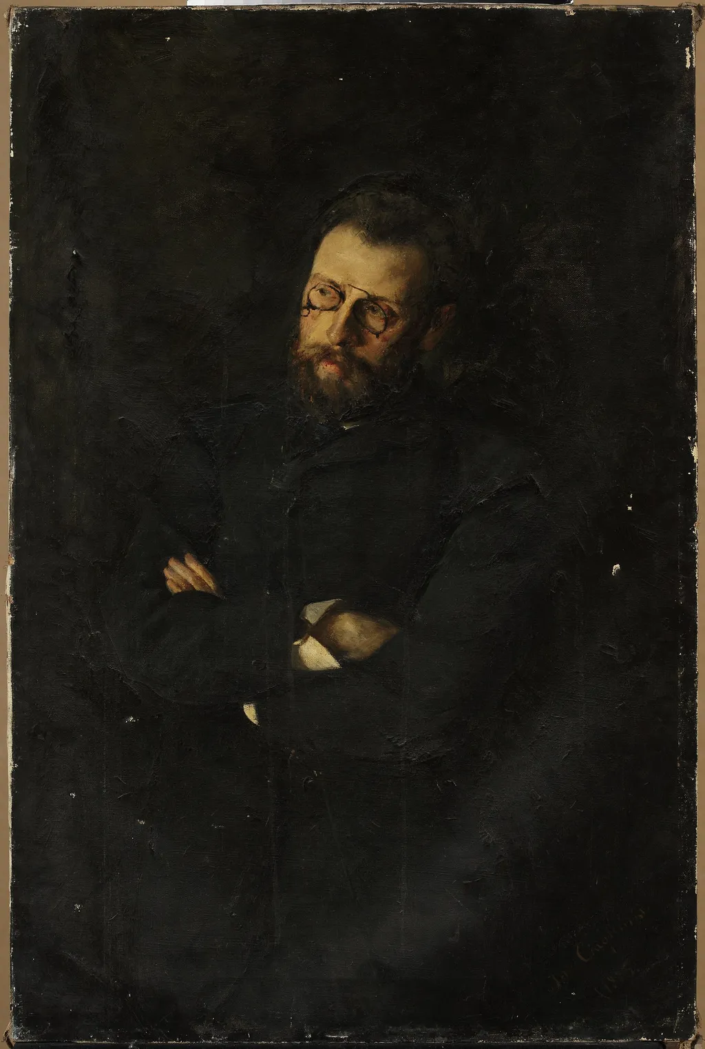 Portrait of Erazm Piltz, by Jan Ciągliński, oil, 1893