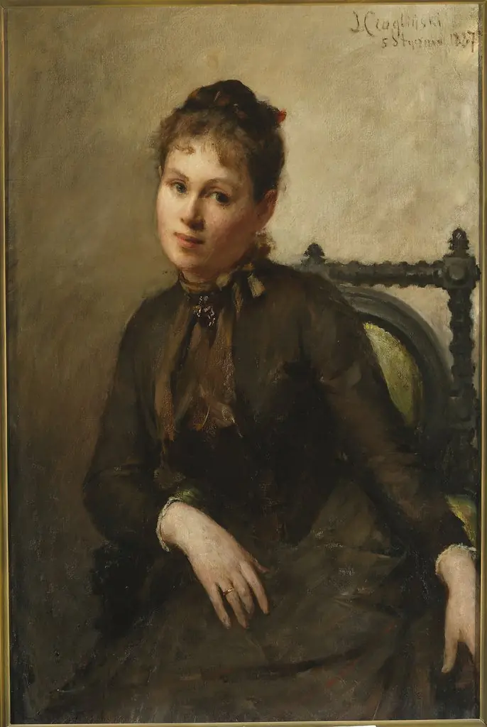 Portrait of Helena Piltz née Rymowicz, by Jan Ciągliński